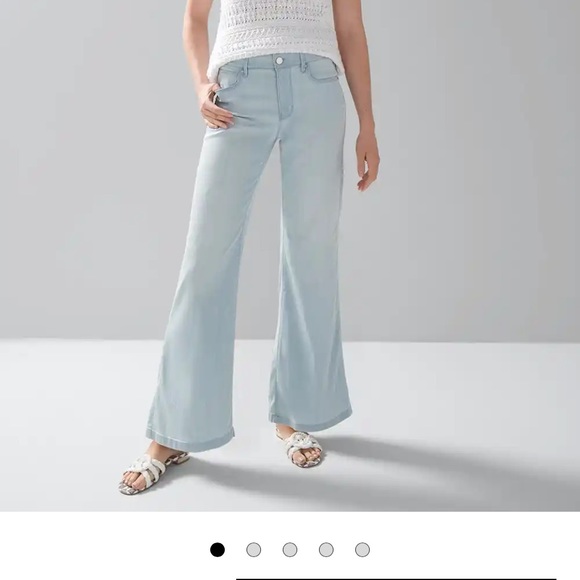 White House Black Market Denim - White House black market the wide leg jean high rise